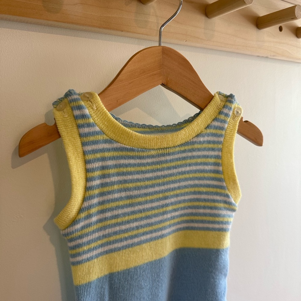 Vintage footie onesie for baby